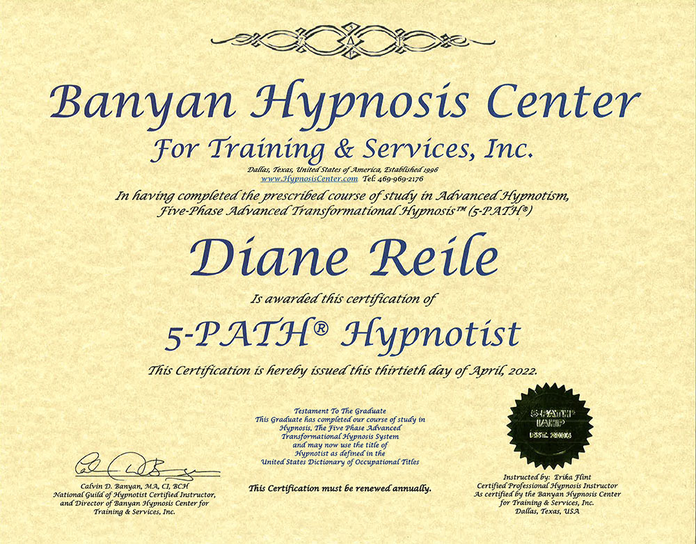 5-PATH® Hypnotist Certificate